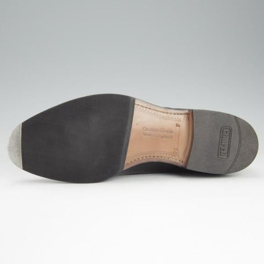 美品★チャーチ 75F/UK7.5【貴重★ブックバインダーカーフ/Barcroft】84ラスト/4都市ロゴ過渡期/パンチドキャップトゥ/黒/Church's★h812