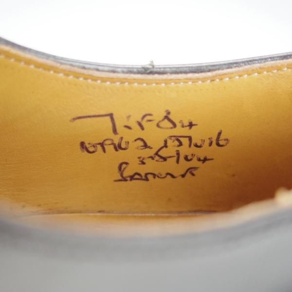 美品★チャーチ 75F/UK7.5【貴重★ブックバインダーカーフ/Barcroft】84ラスト/4都市ロゴ過渡期/パンチドキャップトゥ/黒/Church's★h812