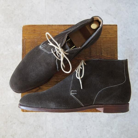 極上★クロケット&ジョーンズ 8D【定価￥72,600-★CHUKKA/チャッカ】200ラスト/スエード/チャッカブーツ/Crockett&Jones★h816