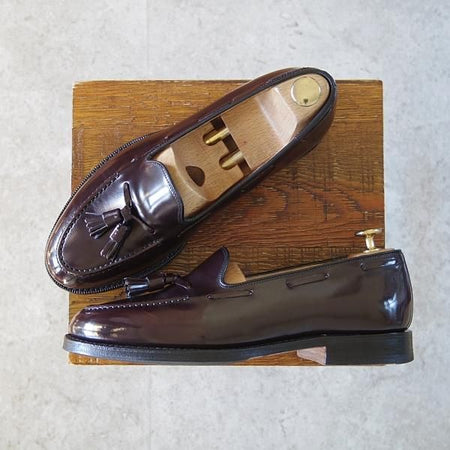 極上★チャーチ 65G/UK6.5【★KEATS 2/タッセルローファー/93ラスト】キーツ2/ポリッシュドバインダーカーフ/赤茶/メンズ/Church's★h817