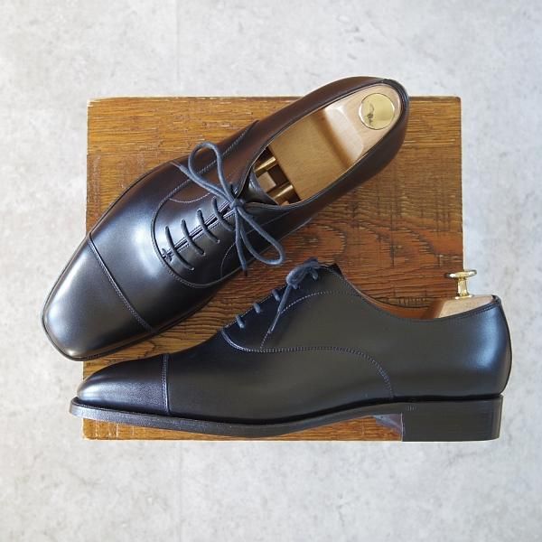 未使用★OTSUKA M-5/オーツカ 25.5EE【定価￥77,000-★完全受注生産品/純正シューツリー付き】M5-300/ストレートチップ/黒★h818