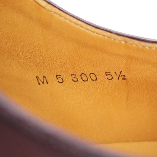 未使用★OTSUKA M-5/オーツカ 25.5EE【定価￥77,000-★完全受注生産品/純正シューツリー付き】M5-300/ストレートチップ/黒★h818