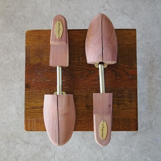 極美品★サルヴァトーレ・フェラガモ Mサイズ【★純正シューツリー/(米)ウッドロア社製】木製シューキーパー/Salvatore Ferragamo★h821