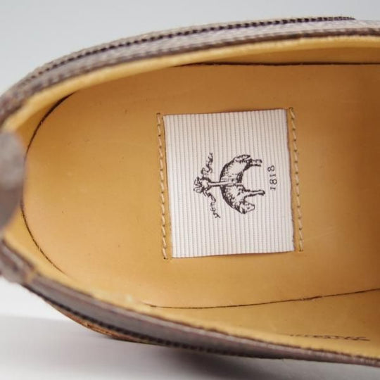 新品★クロケット&ジョーンズ UK7.5/US8D【貴重★ブラックフリース別注/ブルックスブラザーズ】コンビ/濃茶×薄茶/Crockett&Jones★h828