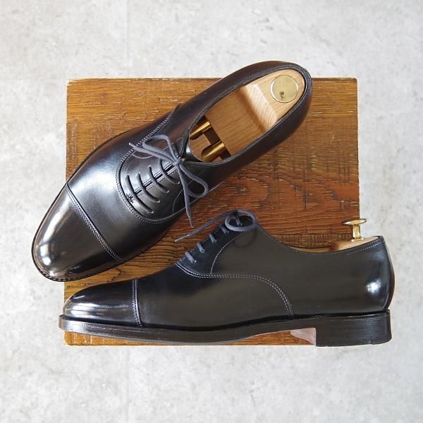 極上★ジョンロブ 6.5E【貴重★8695ラストのシティ/CITY】ストレートチップ/カーフ/黒/メンズ/JOHN LOBB★h830