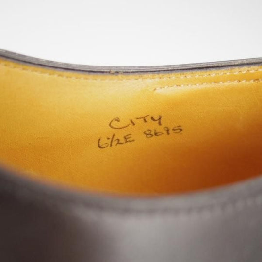 極上★ジョンロブ 6.5E【貴重★8695ラストのシティ/CITY】ストレートチップ/カーフ/黒/メンズ/JOHN LOBB★h830