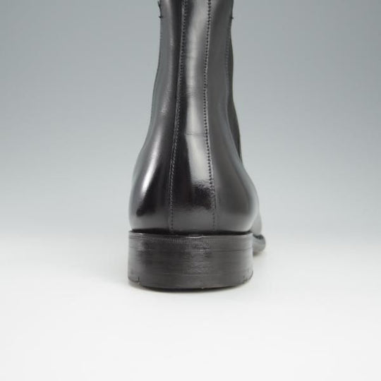 美品★(英)グレンソン製 6.5E【貴重★(仏)ラ・コルドヌリ・アングレーズ別注/LENNON】サイドゴアブーツ/カーフ/黒/メンズ/GRENSON★h831