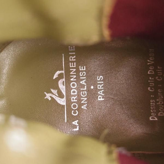 美品★(英)グレンソン製 6.5E【貴重★(仏)ラ・コルドヌリ・アングレーズ別注/LENNON】サイドゴアブーツ/カーフ/黒/メンズ/GRENSON★h831