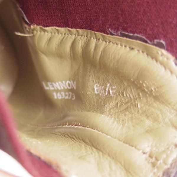 美品★(英)グレンソン製 6.5E【貴重★(仏)ラ・コルドヌリ・アングレーズ別注/LENNON】サイドゴアブーツ/カーフ/黒/メンズ/GRENSON★h831