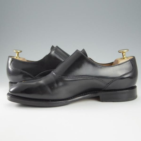 極上★(伊)サルヴァトーレ・フェラガモ 5.5EE【最上級★TRAMEZZAライン/トラメッザ】サイドモンク/黒/メンズ/Salvatore Ferragamo★h832