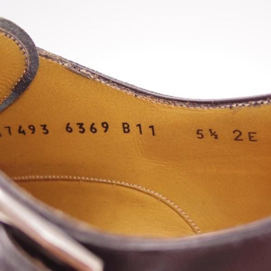 極上★(伊)サルヴァトーレ・フェラガモ 5.5EE【最上級★TRAMEZZAライン/トラメッザ】サイドモンク/黒/メンズ/Salvatore Ferragamo★h832