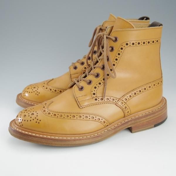 美品★トリッカーズ SIZE 6【現行定価￥96,800-★モールトン/エイコンアンティーク】M2508/カントリーブーツ/薄茶/Tricker's★h833