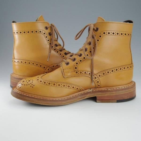 美品★トリッカーズ SIZE 6【現行定価￥96,800-★モールトン/エイコンアンティーク】M2508/カントリーブーツ/薄茶/Tricker's★h833