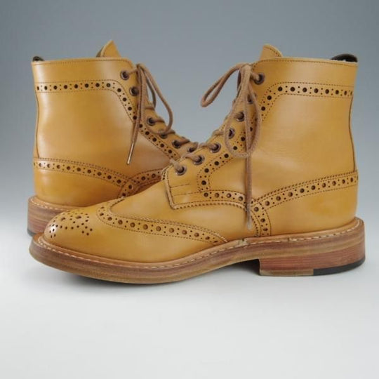 美品★トリッカーズ SIZE 6【現行定価￥96,800-★モールトン/エイコンアンティーク】M2508/カントリーブーツ/薄茶/Tricker's★h833
