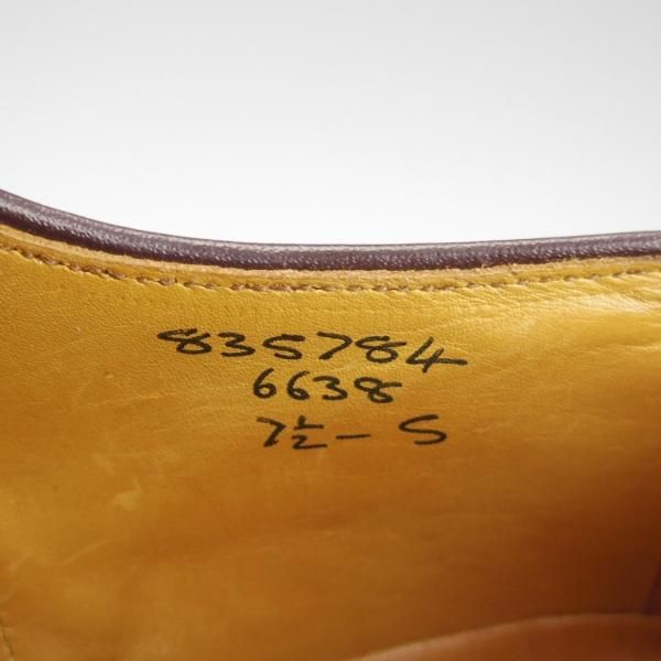 極上★トリッカーズ SIZE 7.5【貴重★プレーントゥ/6638】カントリーシューズ/カーフ/メンズ/茶/Tricker's★h834