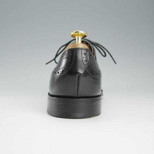 美品★(英)チーニー 6E【★ロイドフットウェア別注/Lloyd Footwear】Mシリーズ/89ラスト/セミブローグ/カーフ/黒/CHEANEY★h835