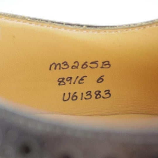 美品★(英)チーニー 6E【★ロイドフットウェア別注/Lloyd Footwear】Mシリーズ/89ラスト/セミブローグ/カーフ/黒/CHEANEY★h835