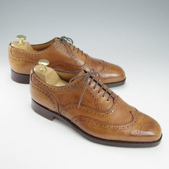 極上★トリッカーズ SIZE 7【現行定価9.3万円程度★PICCADILLY/ピカデリー】6138/フルブローグ/カーフ/茶/Beechnut/Tricker's★h839