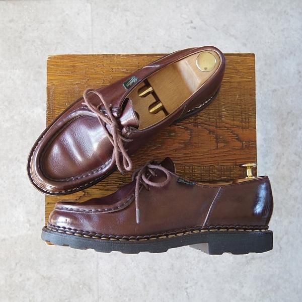 極上★パラブーツ SIZE 39.5【定価￥71,500-★ミカエル/MICHAEL】チロリアンシューズ/リスレザー/CAFE/カフェ/Paraboot★h844