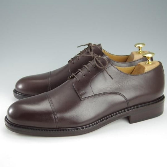 未使用★(スペイン製)マグナーニ SIZE 43【★ストレートチップ/6848】charcos別注/カーフ/濃茶/メンズ/MAGNANNI★h848