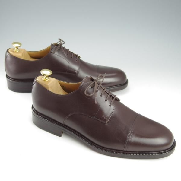 未使用★(スペイン製)マグナーニ SIZE 43【★ストレートチップ/6848】charcos別注/カーフ/濃茶/メンズ/MAGNANNI★h848
