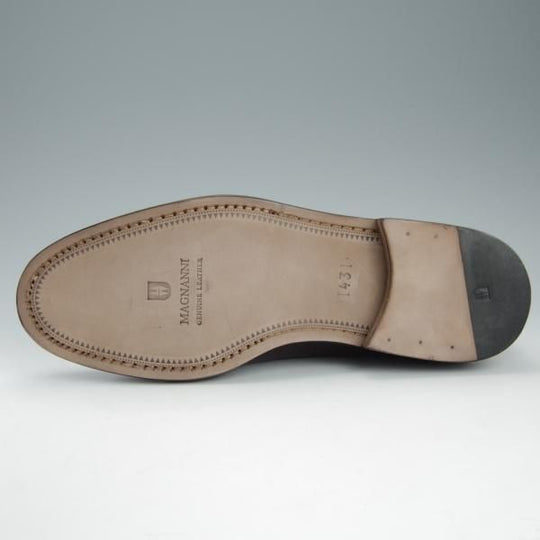 未使用★(スペイン製)マグナーニ SIZE 43【★ストレートチップ/6848】charcos別注/カーフ/濃茶/メンズ/MAGNANNI★h848