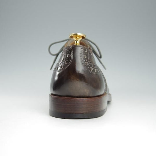 極美品★(独)ハインリッヒ・ディンケラッカー SIZE 6.5【ミュージアムカーフ風★ZURICHラスト/フルブローグ】Heinrich Dinkelacker★h854