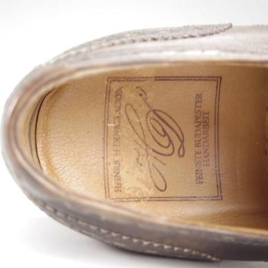極美品★(独)ハインリッヒ・ディンケラッカー SIZE 6.5【ミュージアムカーフ風★ZURICHラスト/フルブローグ】Heinrich Dinkelacker★h854