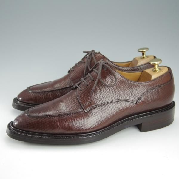 極美品★(英)ガジアーノ&ガーリング 7D【モデル定価￥250,800-★EG/ドーバー似寄モデル】ISHAM/Uチップ/茶/メンズ/GAZIANO&GIRLING★h855