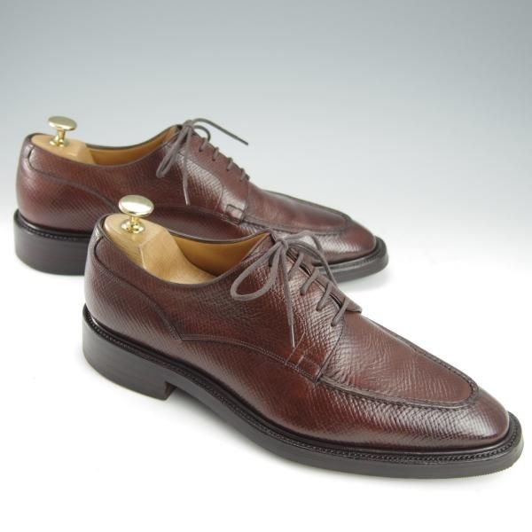 極美品★(英)ガジアーノ&ガーリング 7D【モデル定価￥250,800-★EG/ドーバー似寄モデル】ISHAM/Uチップ/茶/メンズ/GAZIANO&GIRLING★h855