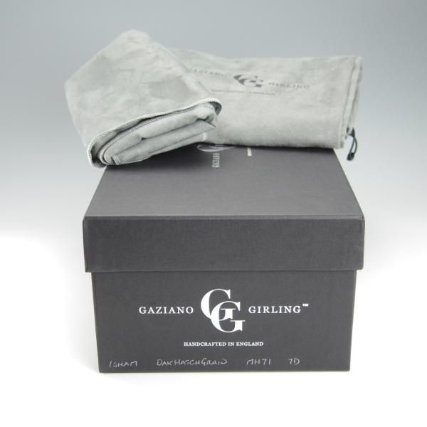 極美品★(英)ガジアーノ&ガーリング 7D【モデル定価￥250,800-★EG/ドーバー似寄モデル】ISHAM/Uチップ/茶/メンズ/GAZIANO&GIRLING★h855