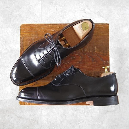 極美品★チャーチ 60F/UK6【定価￥130,900-★コンサル/CONSUL】173ラスト/ストレートチップ/カーフ/黒/メンズ/Church's★h858