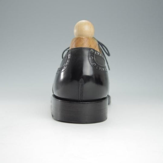 美品★(東欧)VASS/ヴァーシュ UK8.5程度【純正シューツリー付き★Budapest/ブダペスト】3636ラスト/フルブローグ/カーフ/黒★h860