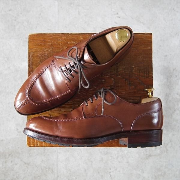 美品★(スペイン製)CARMINA/カルミナ SIZE 6【定価￥72,600-★Uチップ/80414】カーフ/茶/メンズ★h862