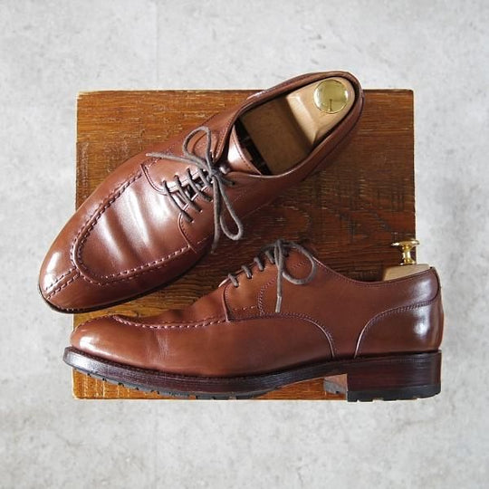 美品★(スペイン製)CARMINA/カルミナ SIZE 6【定価￥72,600-★Uチップ/80414】カーフ/茶/メンズ★h862