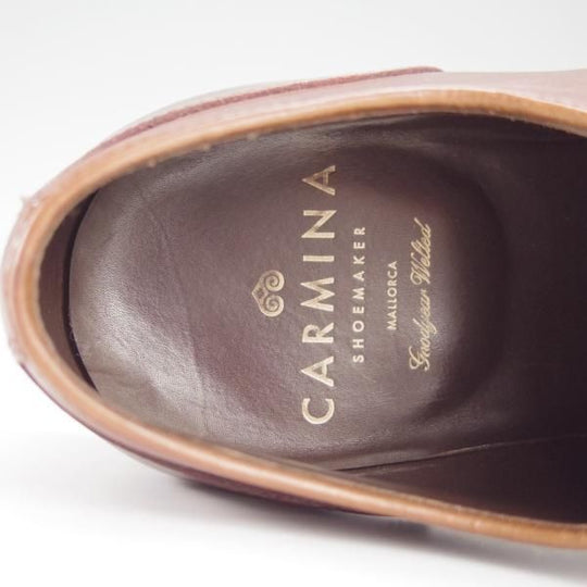 美品★(スペイン製)CARMINA/カルミナ SIZE 6【定価￥72,600-★Uチップ/80414】カーフ/茶/メンズ★h862