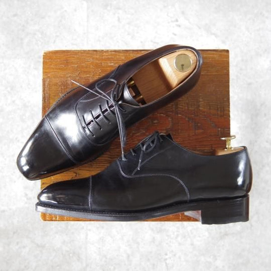 ★(スペイン製)MEERMIN/メルミン SIZE 7【グッドイヤーウェルテッド製法★ストレートチップ/10140】カーフ/黒/メンズ★h863