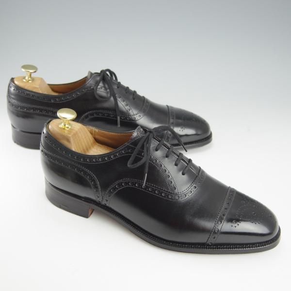 極美品★チャーチ 80F/UK8【現行定価￥144,100-★旧チャーチ/73ラスト/DIPLOMAT】ディプロマット/3都市ロゴ/カーフ/黒/Church's★h869