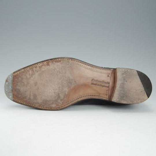 極美品★チャーチ 80F/UK8【現行定価￥144,100-★旧チャーチ/73ラスト/DIPLOMAT】ディプロマット/3都市ロゴ/カーフ/黒/Church's★h869