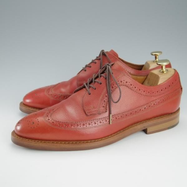 極美品★(米)アレンエドモンズ 8.5E【★(米)ラルフローレン別注/Ralph Lauren】ロングウイング/グレインレザー/ALLEN EDMONDS★h872