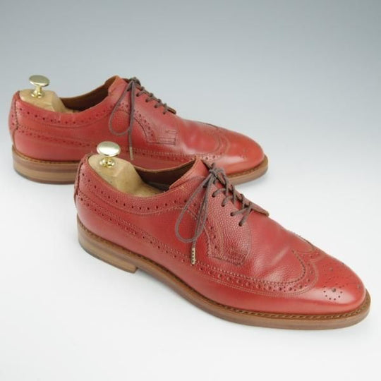 極美品★(米)アレンエドモンズ 8.5E【★(米)ラルフローレン別注/Ralph Lauren】ロングウイング/グレインレザー/ALLEN EDMONDS★h872