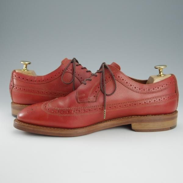極美品★(米)アレンエドモンズ 8.5E【★(米)ラルフローレン別注/Ralph Lauren】ロングウイング/グレインレザー/ALLEN EDMONDS★h872