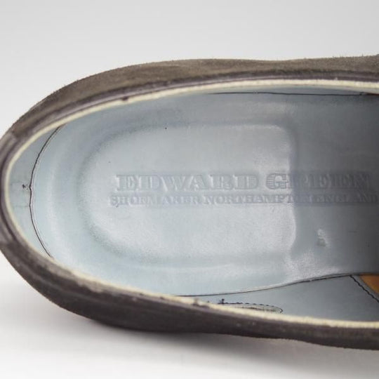 ★エドワードグリーン 8.5E【現行定価￥174,900-★チェルシー/CHELSEA/82ラスト】ストレートチップ/スエード/黒/EDWARD GREEN★h875