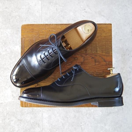 極美品★チャーチ 60F/UK6【定価￥144,100-★コンサル/CONSUL R】173ラスト/ストレートチップ/カーフ/黒/メンズ/Church's★h877