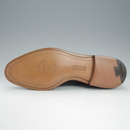 未使用★チャーチ 95F/UK9.5【★Barcroft/バークロフト】84ラスト/パンチドキャップトゥ/黒/メンズ/Church's★h880