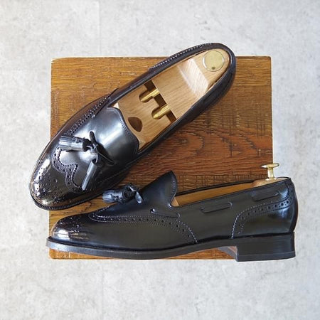 未使用★リーガル/イーストコースト 25EE【純正シューツリー付き★East Coast/タッセルローファー】2357BH/カーフ/黒/REGAL★h881