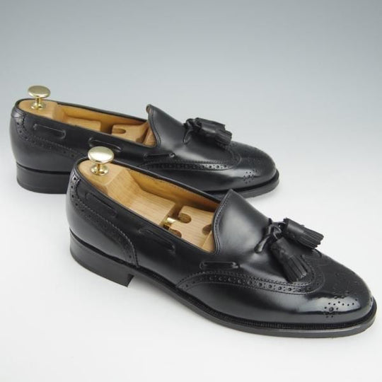 未使用★リーガル/イーストコースト 25EE【純正シューツリー付き★East Coast/タッセルローファー】2357BH/カーフ/黒/REGAL★h881