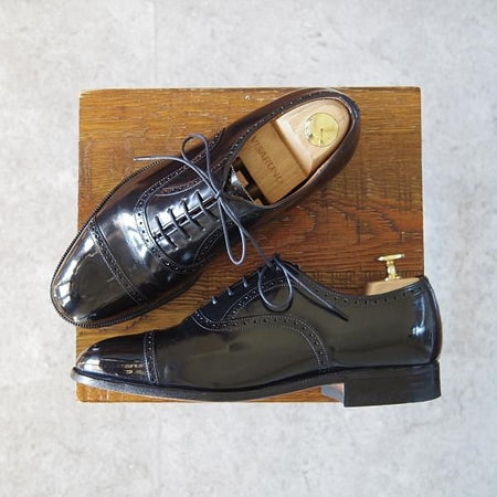 ★チャーチ 50G/UK5【旧チャーチ★73ラスト/ブックバインダーカーフ】3都市ロゴ/LEGATE/クォーターブローグ/黒/メンズ/Church's★h884