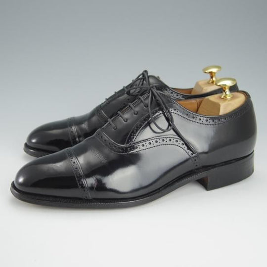 ★チャーチ 50G/UK5【旧チャーチ★73ラスト/ブックバインダーカーフ】3都市ロゴ/LEGATE/クォーターブローグ/黒/メンズ/Church's★h884