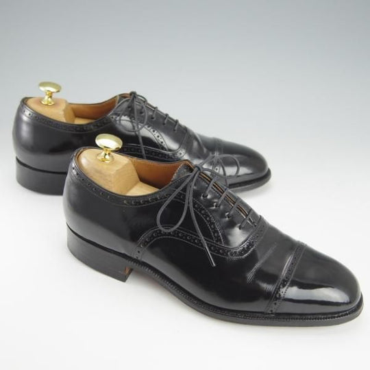 ★チャーチ 50G/UK5【旧チャーチ★73ラスト/ブックバインダーカーフ】3都市ロゴ/LEGATE/クォーターブローグ/黒/メンズ/Church's★h884